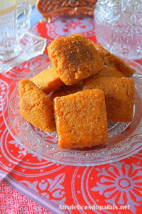 Mbesses au miel recette de gâteau algérien de semoule