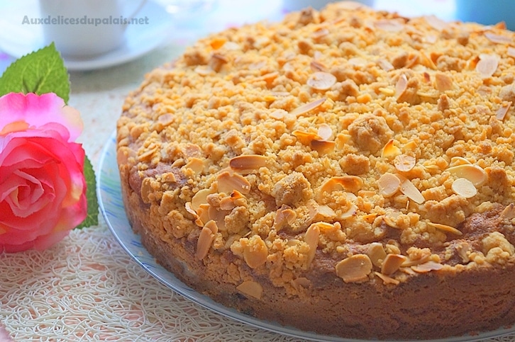 Gâteau façon crumble aux myrtilles